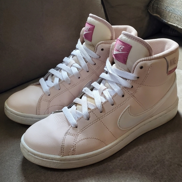 Nike Court Royale 2 Mid Women's Shoes, Light Soft Pink/White, 6 M - Picture 1 of 8